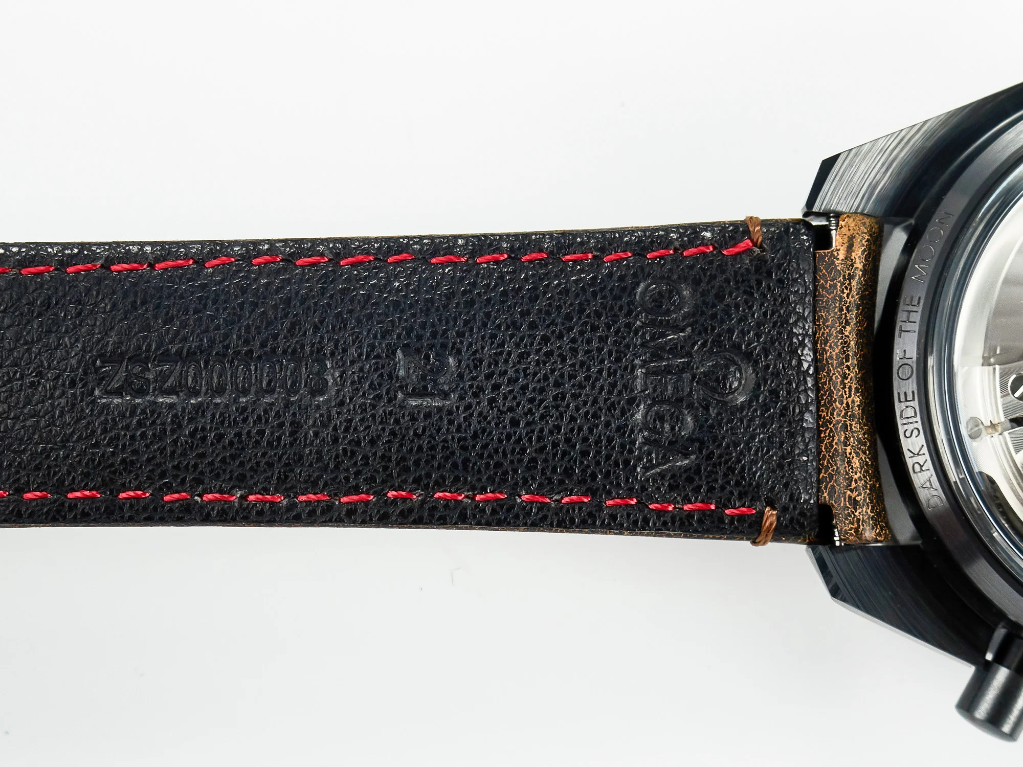 Speedmaster “Dark Side of The Moon” Real Ceramic N1F 1:1 Best Edition Vintage Black on Brown Leather Strap A9300