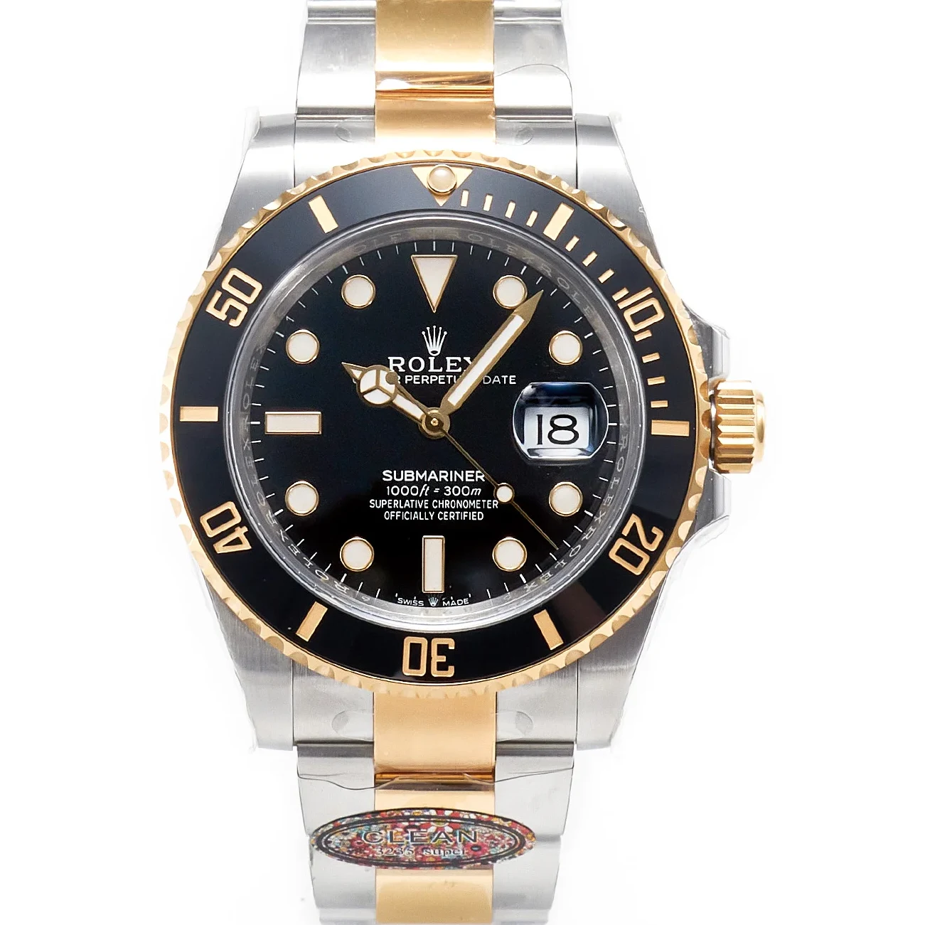 Submariner 126613LN 41mm Clean 1:1 Best Edition YG/SS Black Dial VR3235