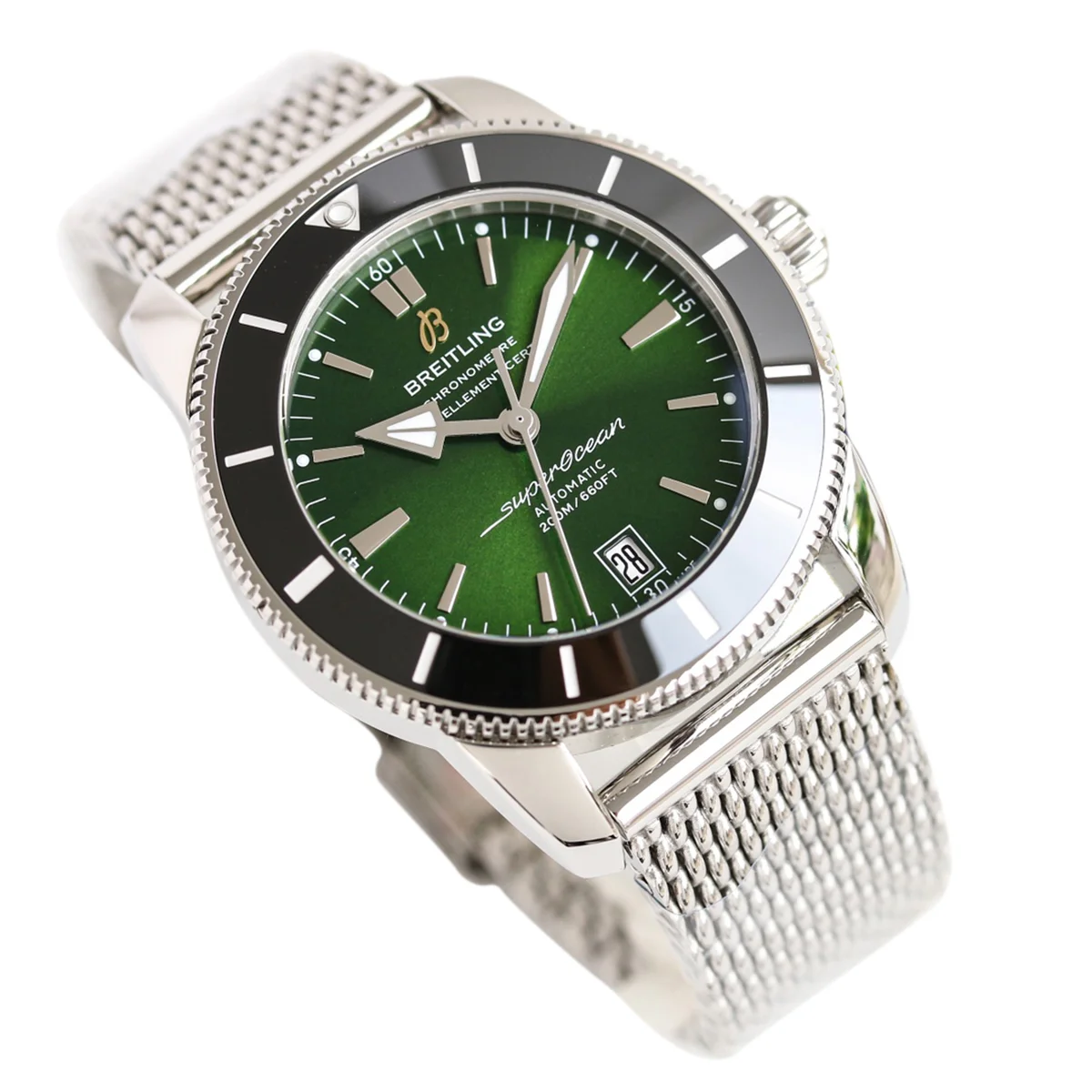 Superocean Heritage II B20 Automatic 42mm in Green Dial on Black Bezel
