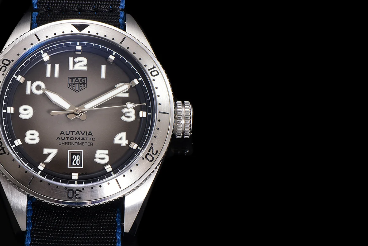 Tag Heuer Autavia Caliber 5 Grey Dial on Nylon Strap