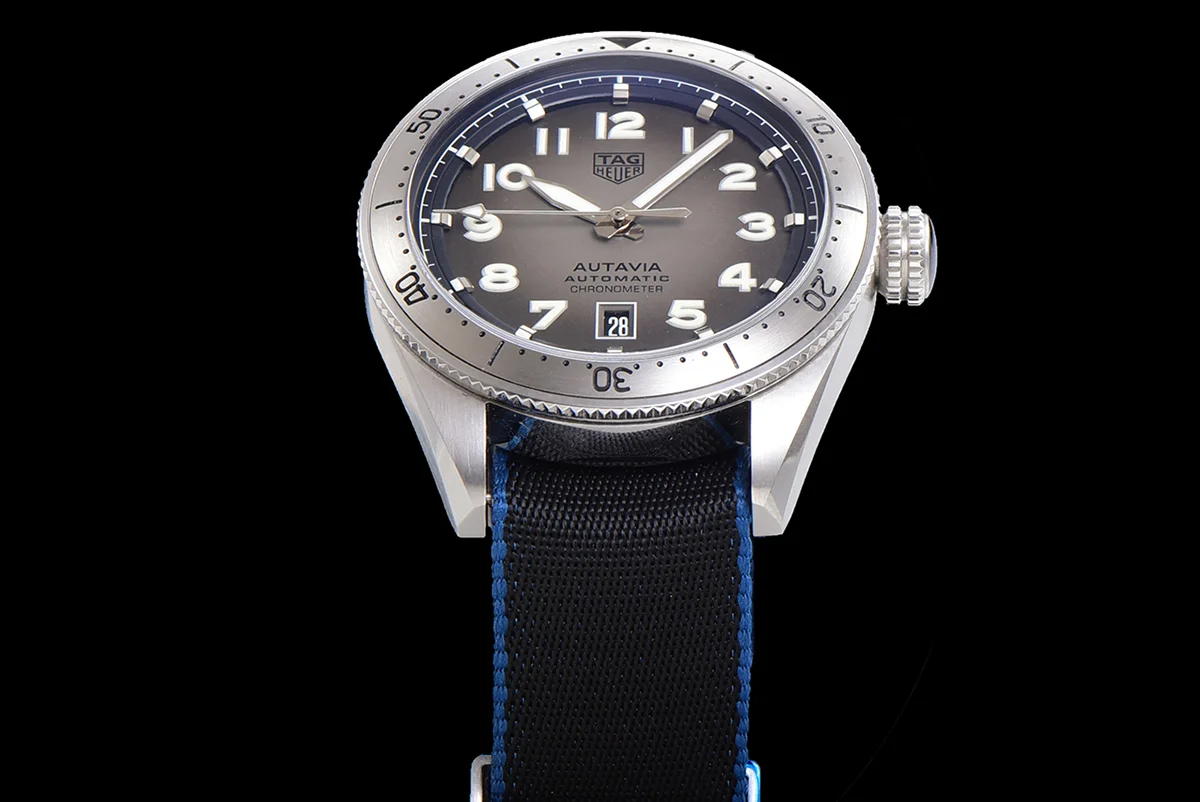 Tag Heuer Autavia Caliber 5 Grey Dial on Nylon Strap