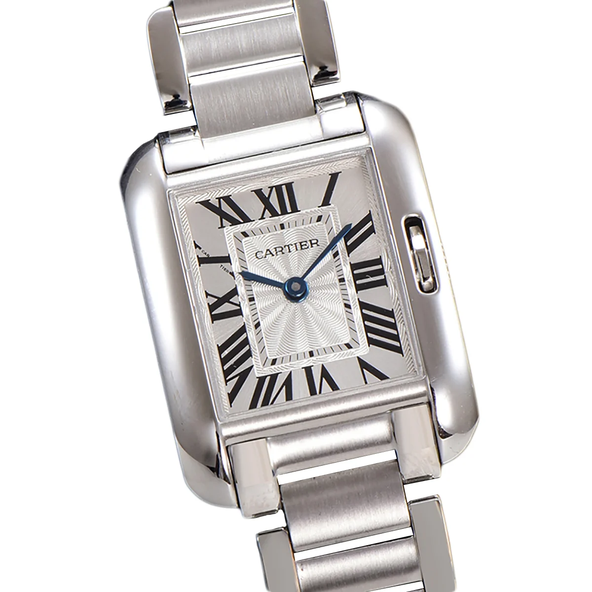 Tank Anglaise 30.2mm White Dial in Steel