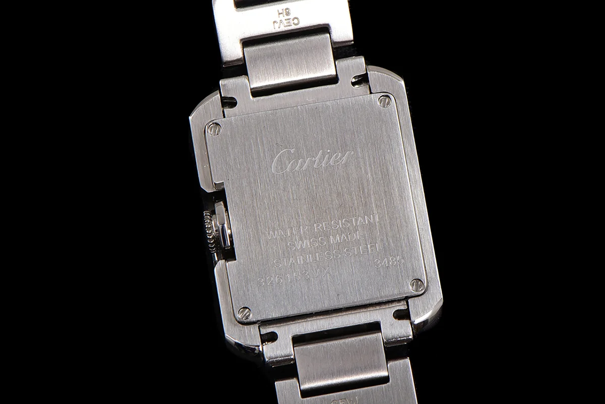 Tank Anglaise 30.2mm White Dial in Steel