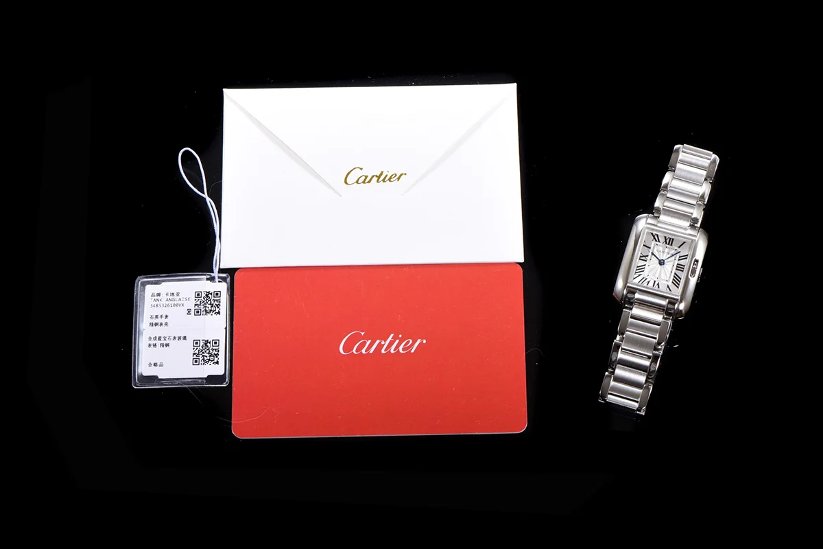 Tank Anglaise 30.2mm White Dial in Steel