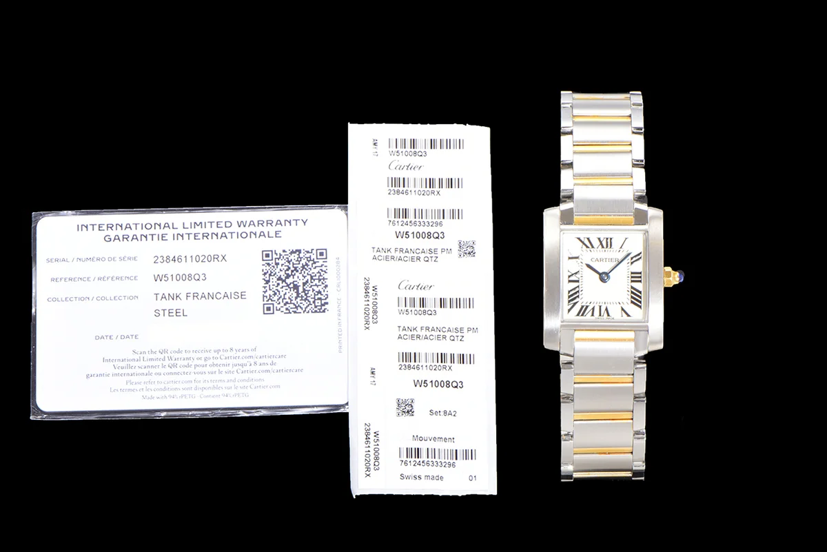 Tank Francaise Watch Small Steel/Yellow Gold