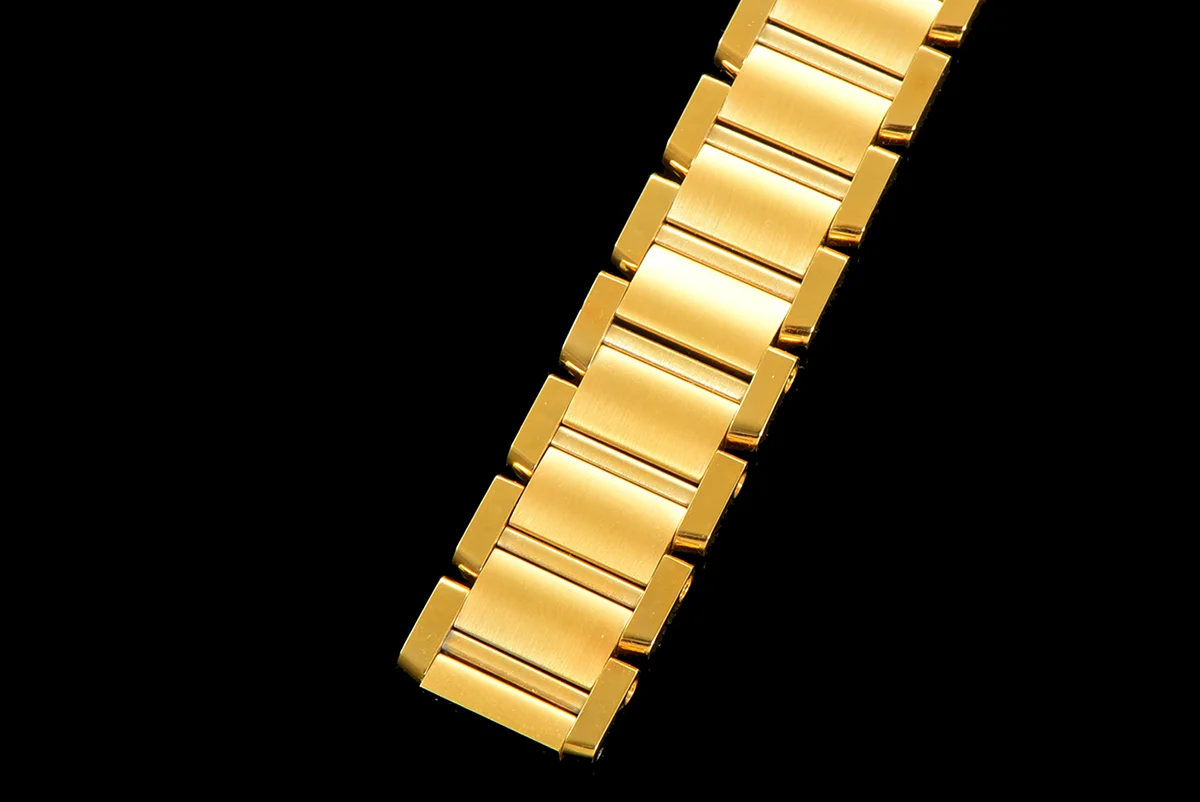 Tank Francaise Watch Small Yellow Gold with Diamond Bezel