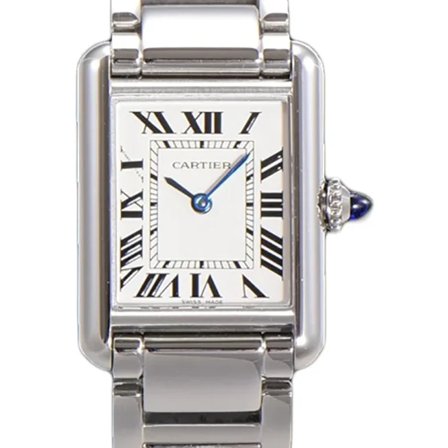 Tank Must 29.5mm White Dial in Steel