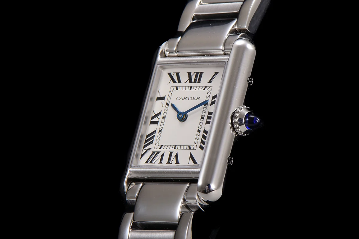 Tank Must 29.5mm White Dial in Steel