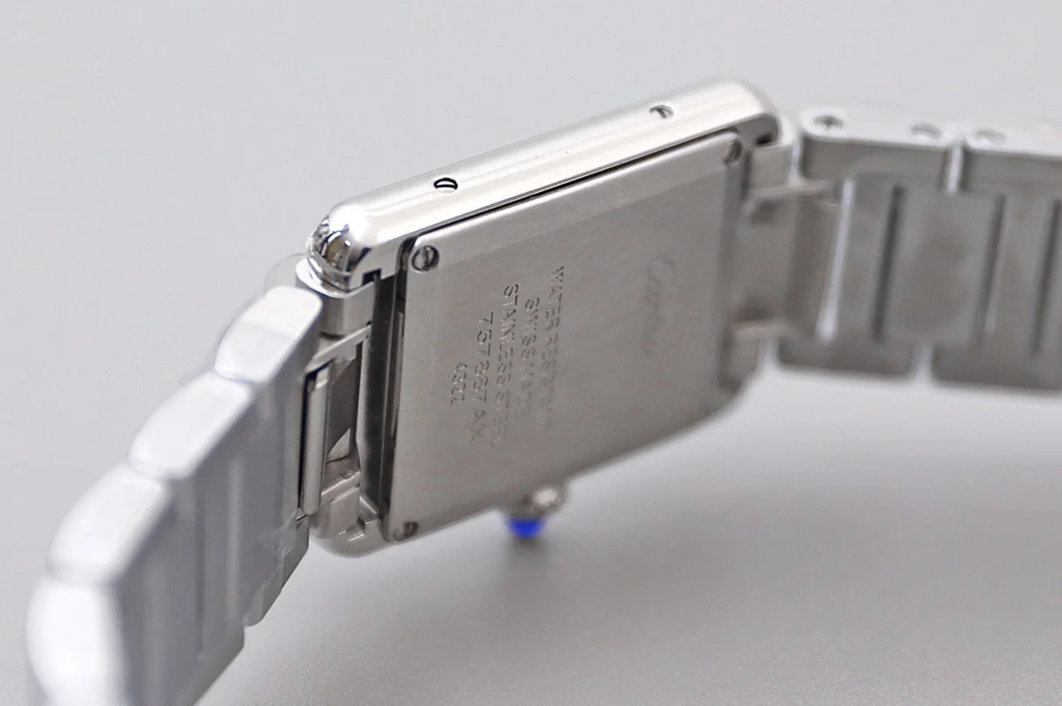 Tank Must 29.5mm White Dial with Diamond Bezel in Steel