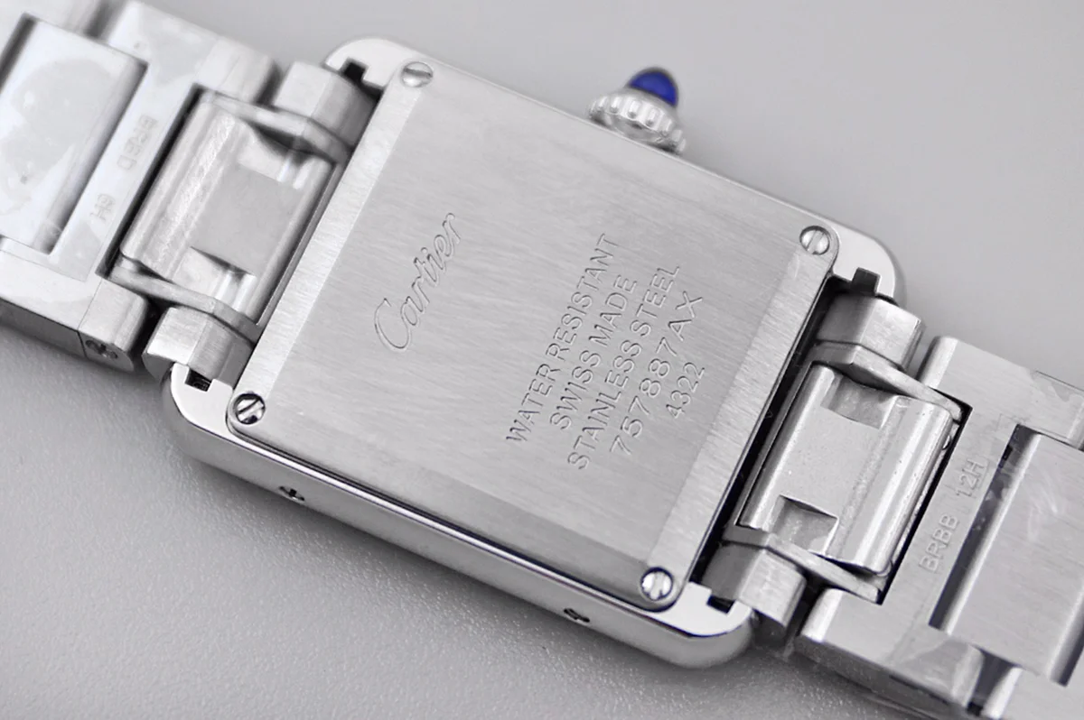 Tank Must 29.5mm White Dial with Diamond Bezel in Steel