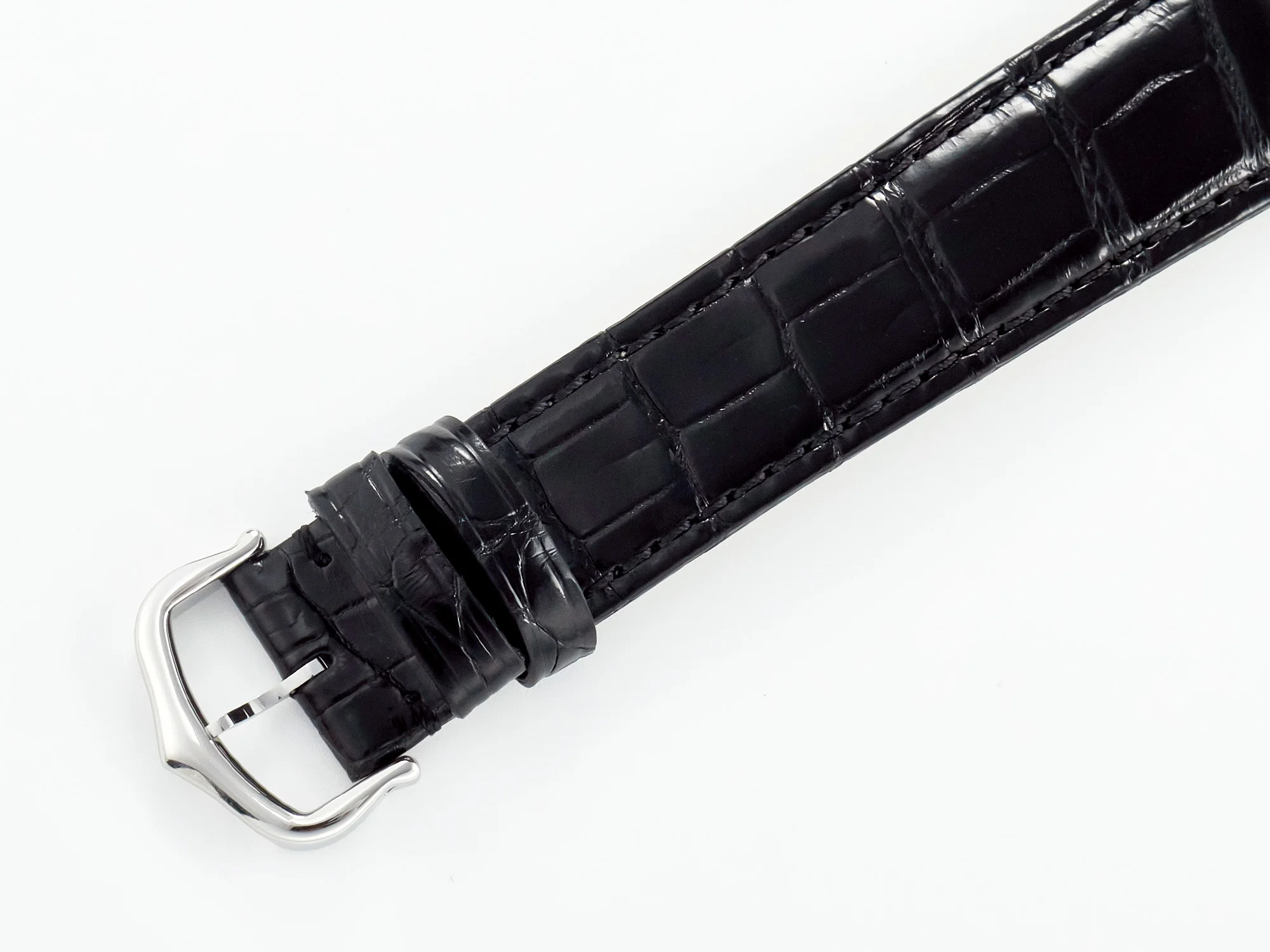 Tank Must Large SS 33.7mm DRF 1:1 Best Edition Black Dial on Black Leather Strap Swiss Quartz
