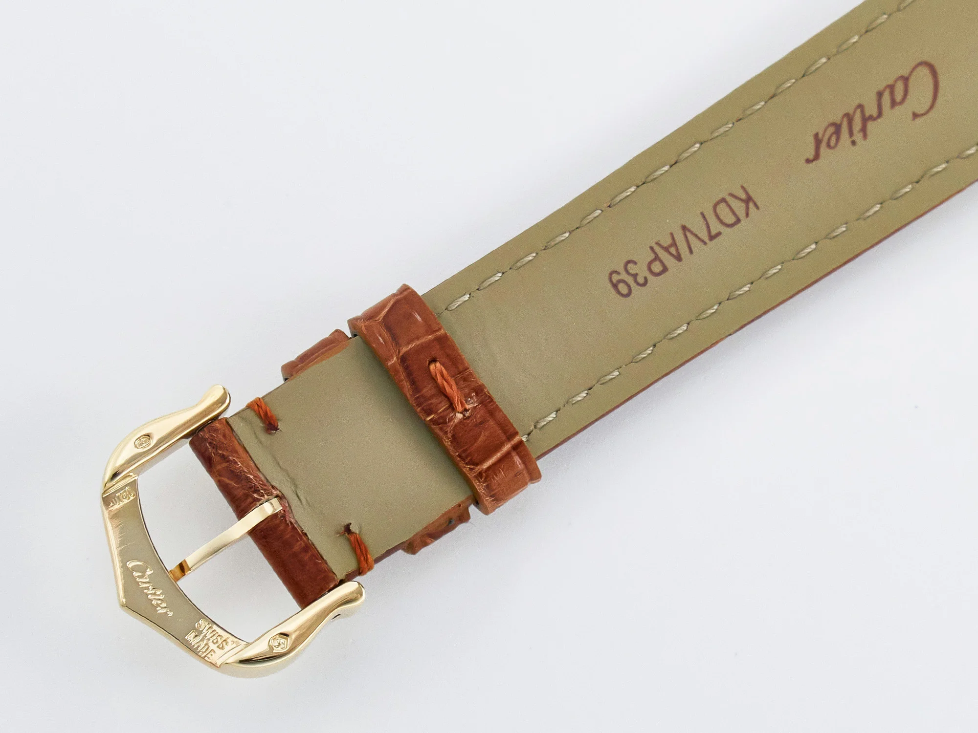 Tank Must Small YG 29mm DRF 1:1 Best Edition YG Dial on Brown Leather Strap Swiss Quartz