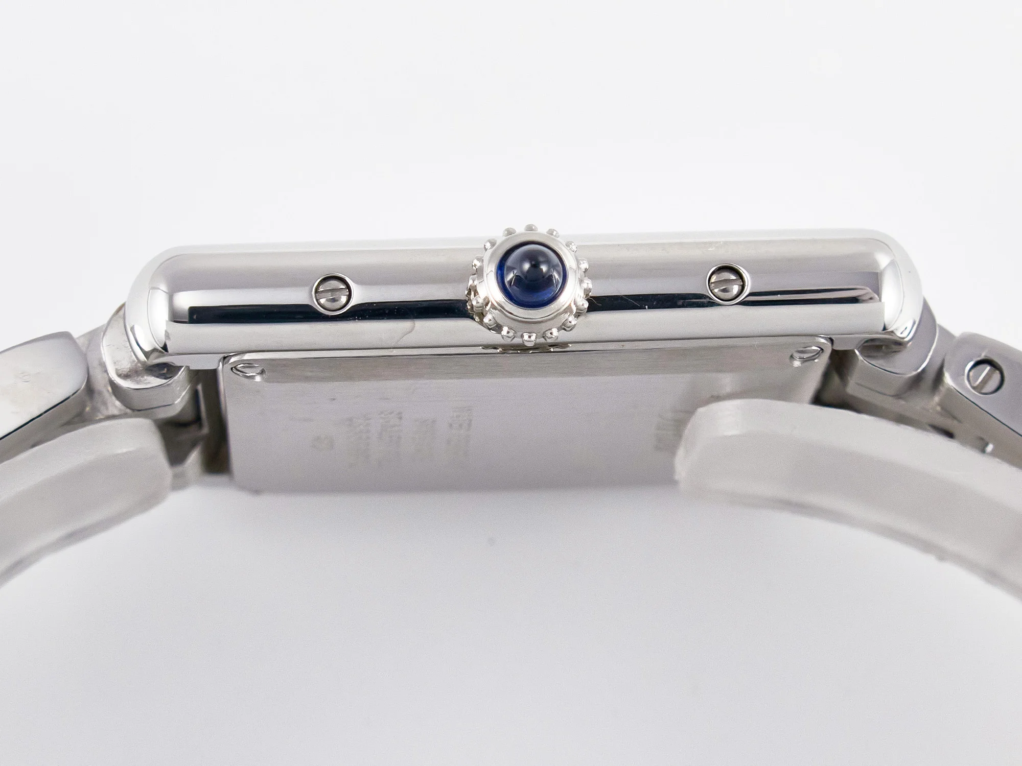 Tank Must SS 33.7mm DRF 1:1 Best Edition White Dial on SS Bracelet Jap Quartz
