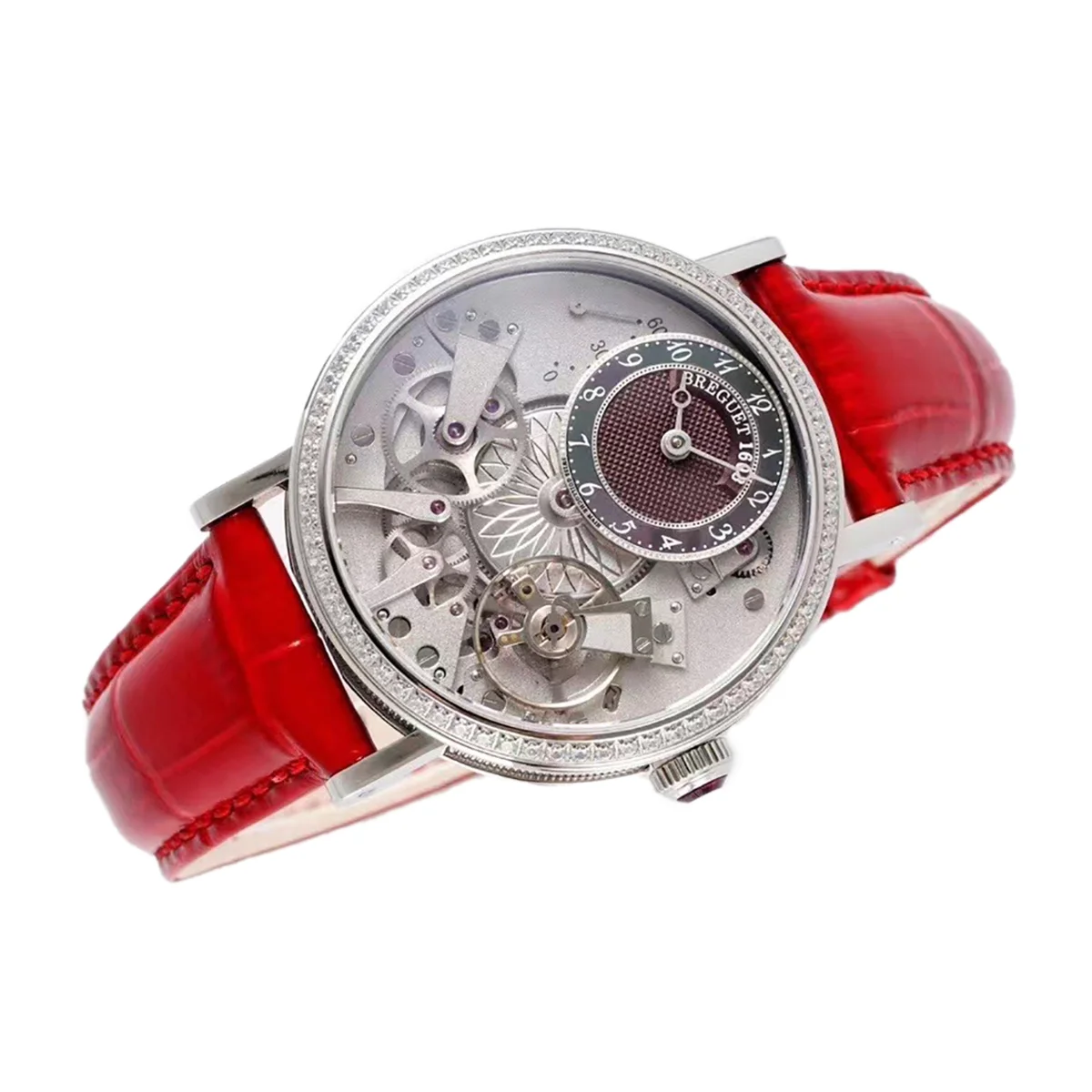Tradition 7038BB/1T/9V6/D00D Skeleton Dial in White Gold