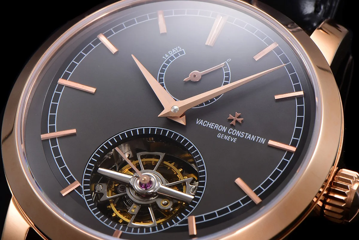 Traditionelle 14-Day Tourbillon Grey Dial in Rose Gold