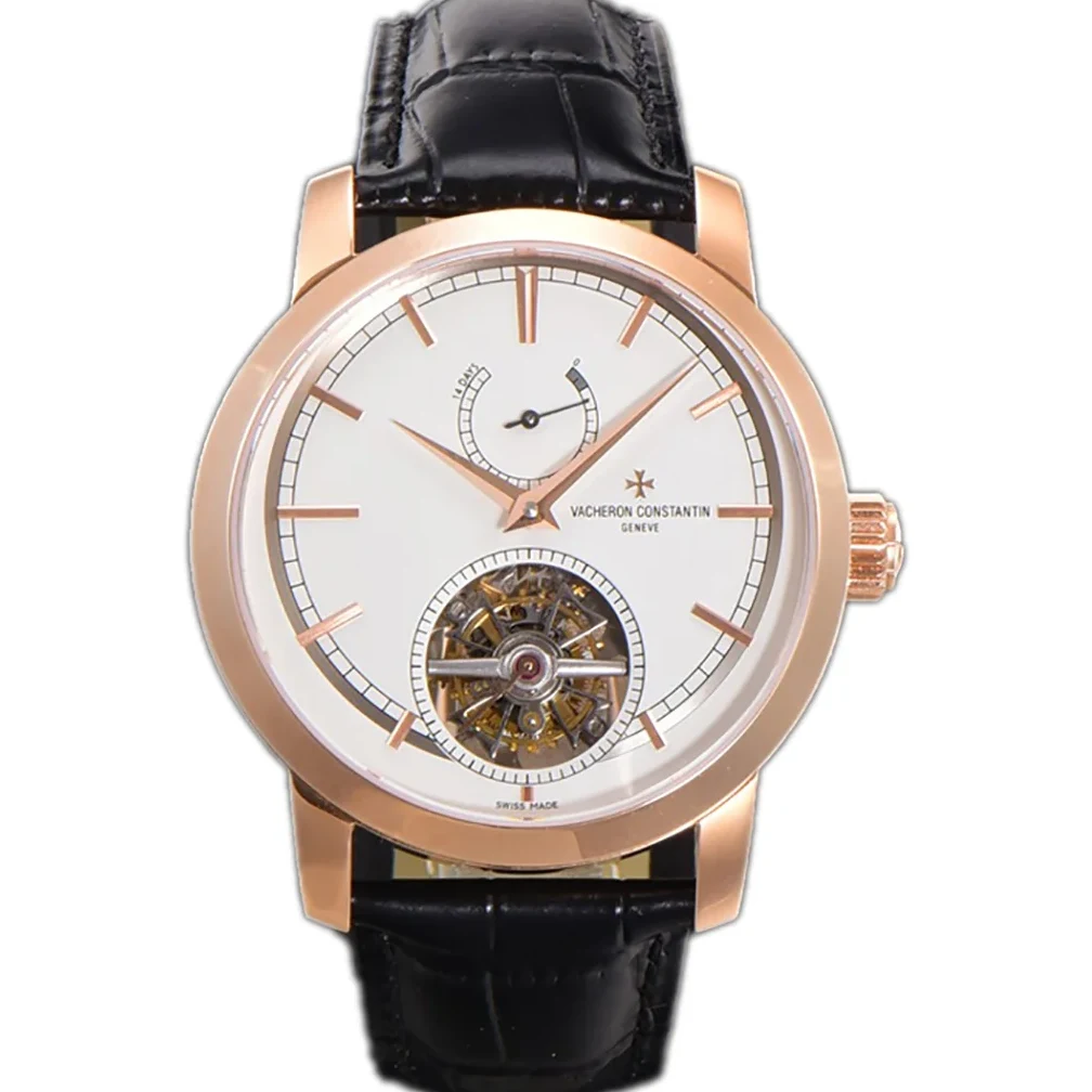 Traditionelle 14-Day Tourbillon White Dial in Rose Gold