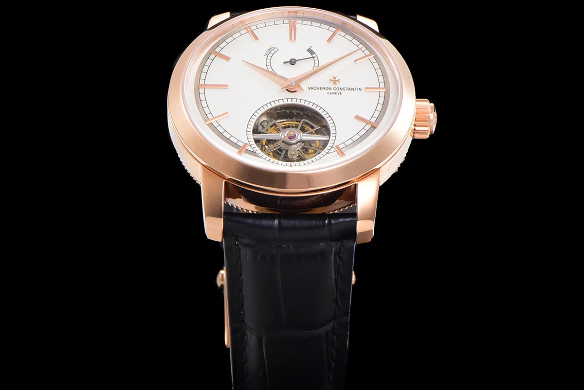 Traditionelle 14-Day Tourbillon White Dial in Rose Gold