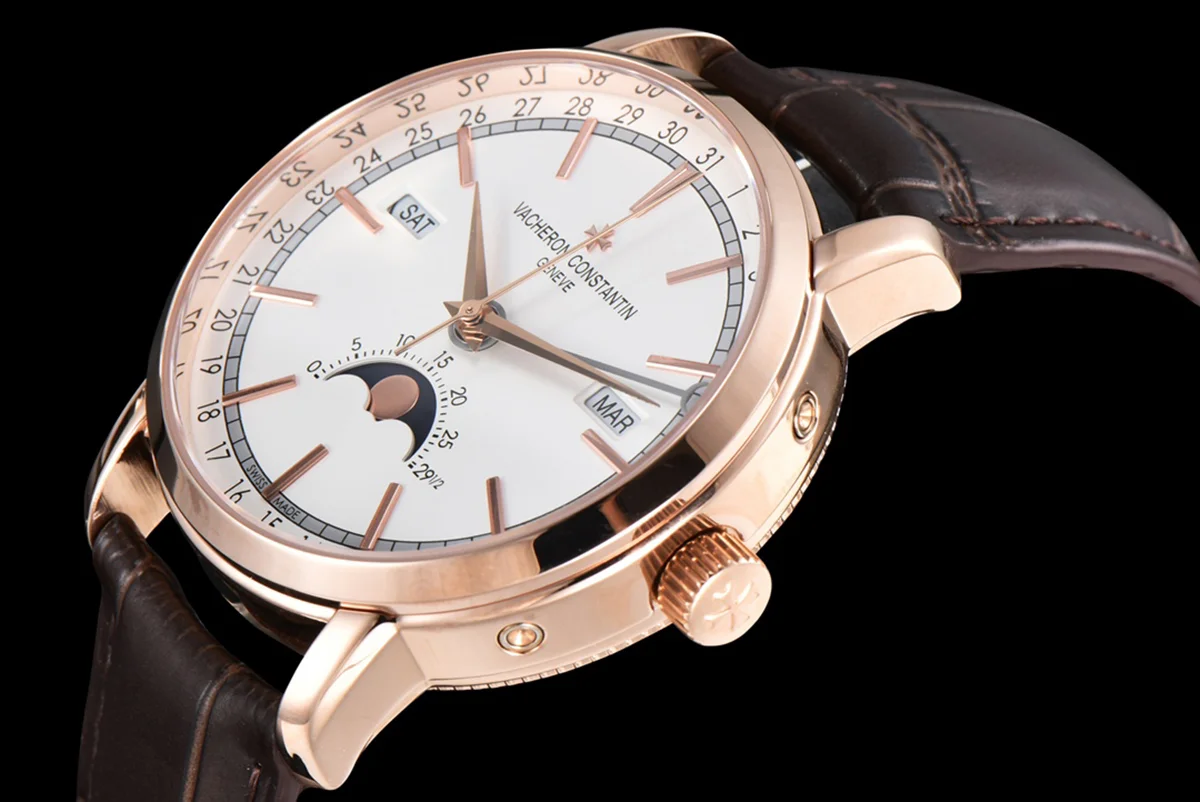 Traditionelle Complete Calendar White Dial in Pink Gold Ref. 4010T/000R-B344