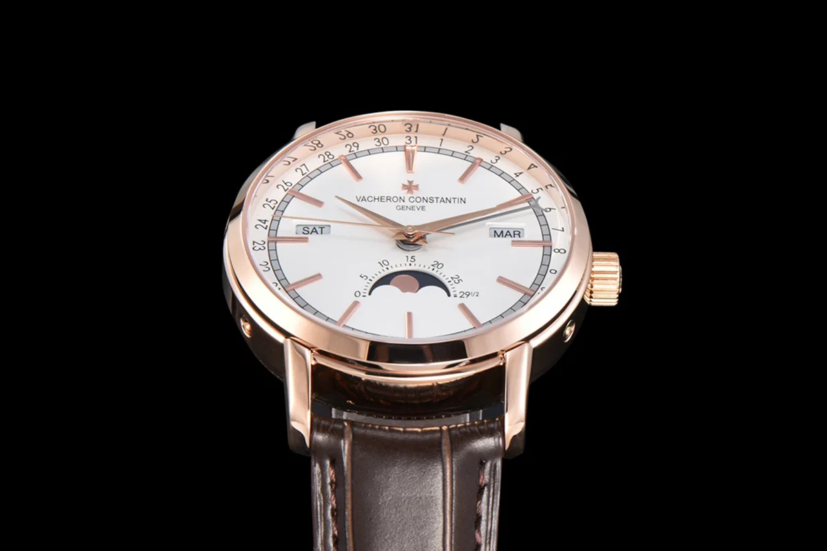 Traditionelle Complete Calendar White Dial in Pink Gold Ref. 4010T/000R-B344