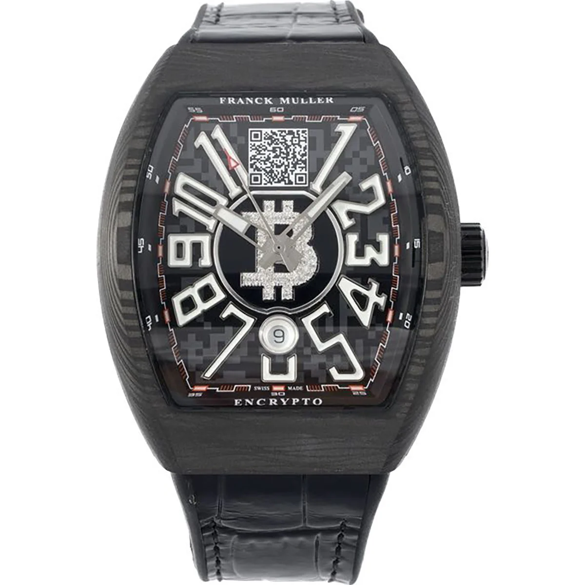 Vanguard Encrypto Black Dial in Carbon V 45 SC DT BTC