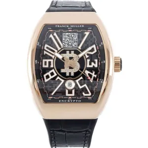 Vanguard Encrypto Black Dial in Rose Gold V 45 SC DT BTC BCD 5N (NR)