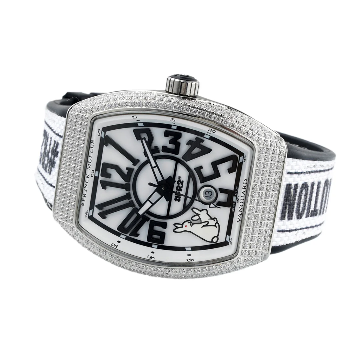 Vanguard #FR2 Rabbit with Diamond Bezel in Steel