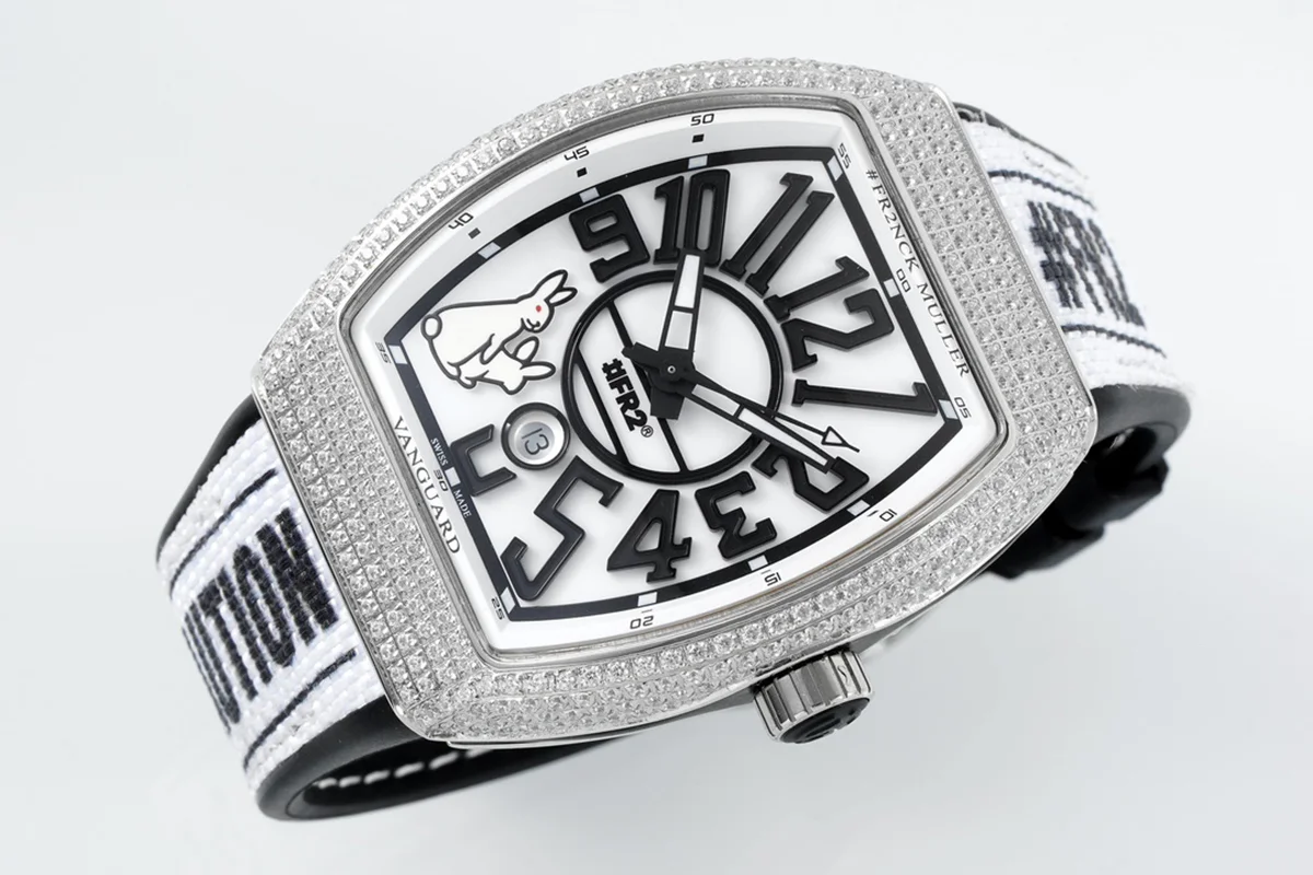 Vanguard #FR2 Rabbit with Diamond Bezel in Steel