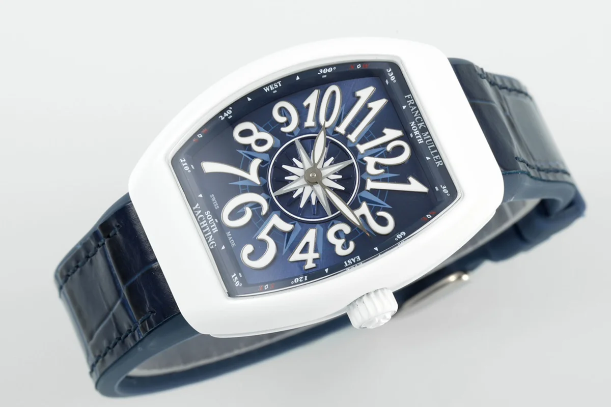Vanguard Moonphase V32 Blue Dial in Ceramic on Blue Strap