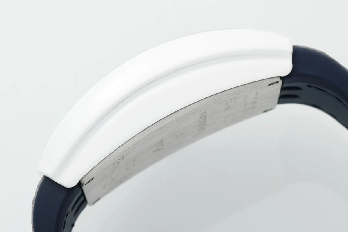 Vanguard Moonphase V32 Blue Dial in Ceramic on Pink Strap