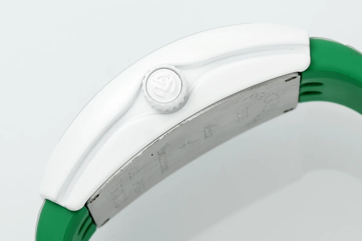 Vanguard Moonphase V32 Green Dial in Ceramic on Green Strap