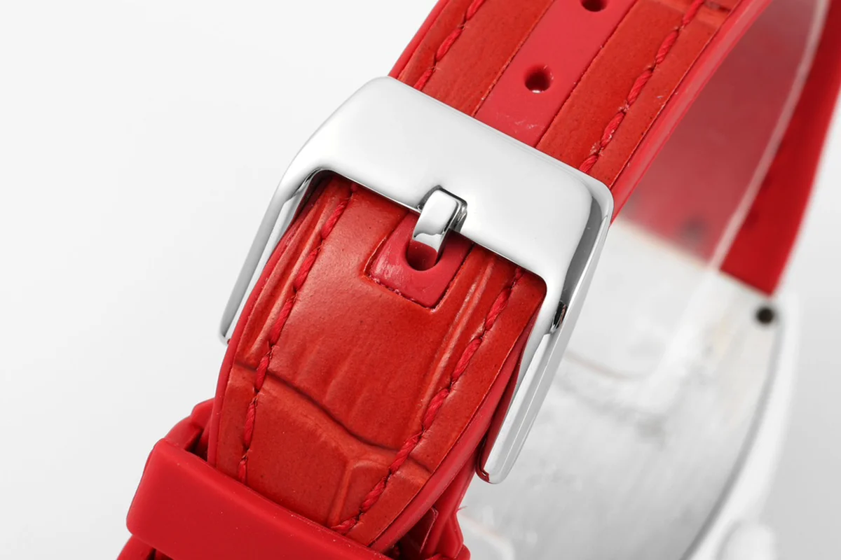 Vanguard Moonphase V32 Red Dial in Ceramic on Red Strap