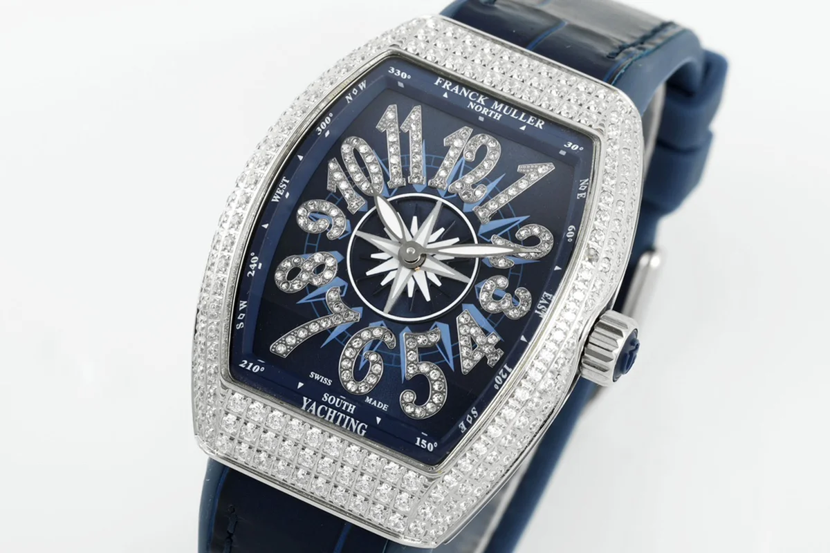 Vanguard V32 Blue Dial with Diamonds Markers