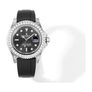 Yacht Master 40 Grey Dial with White Diamond Bezel