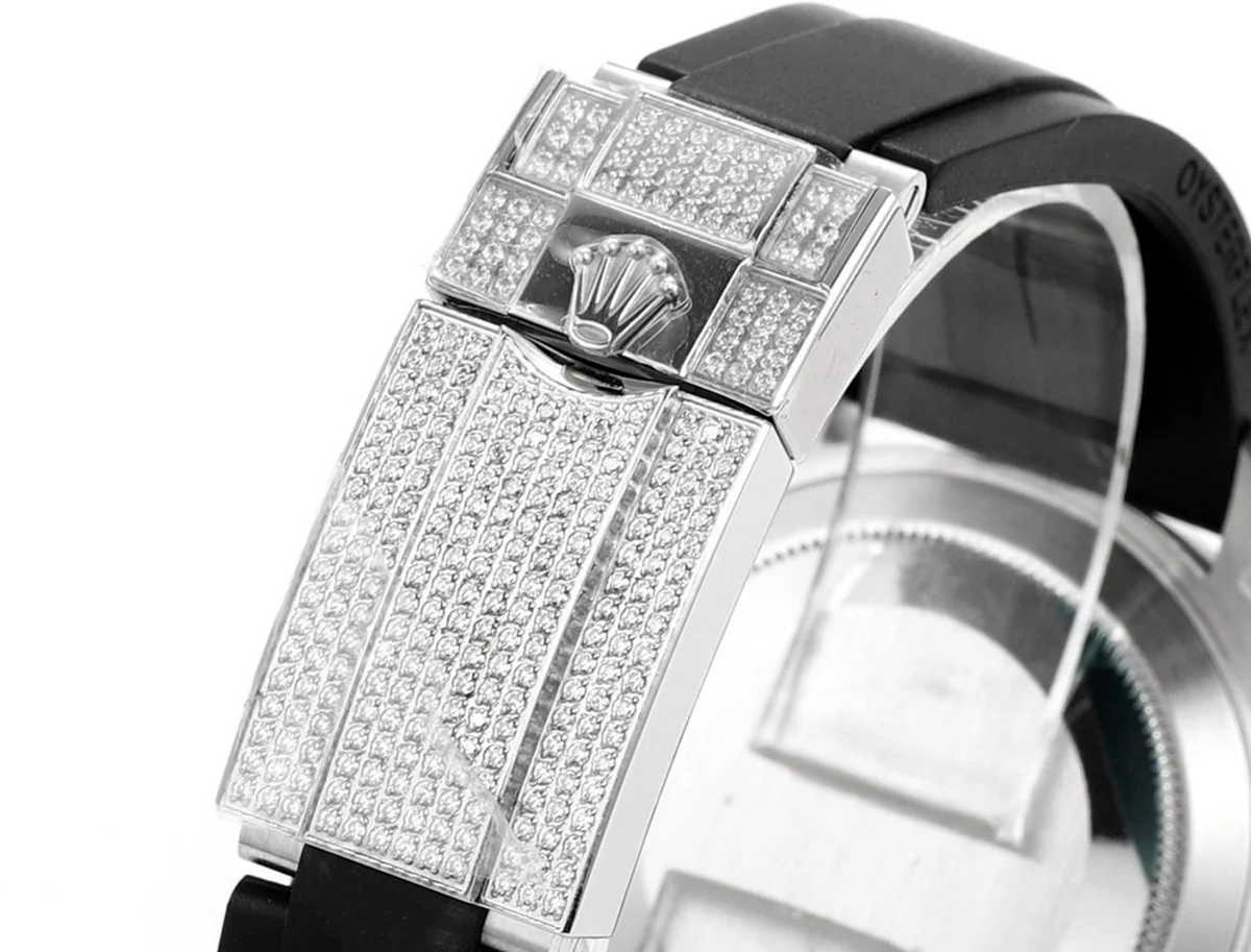 Yacht Master 40 Grey Dial with White Diamond Bezel